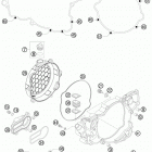 250 XC ENGINE Кожух сцепления