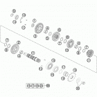 450 SXF ENGINE Трансмиссия 2-контрпривод