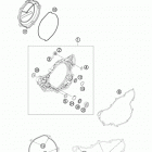 350 SXF ENGINE Кожух сцепления