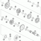 RC8R ENGINE Трансмиссия 2-контрпривод