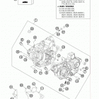 250 SXF ENGINE Картер двигателя