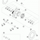 150 XC CHASSIS Заднее колесо