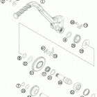 250 XC ENGINE Кик стартер