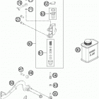 50 SX CHASSIS Тормозной цилиндр задний