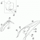 250 XCF CHASSIS Обтекатель , крылья