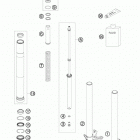 RC8R TRACK CHASSIS Передняя вилка