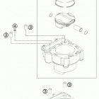 250 XCF ENGINE Цилиндр
