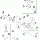 990 SMT ENGINE Коленвал и поршень