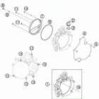 50 SX ENGINE Кожух сцепления