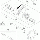 150 XC CHASSIS Переднее колесо