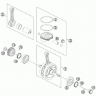 500 EXC ENGINE Коленвал и поршень