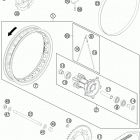 65 SX CHASSIS Заднее колесо
