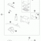 990 ADV BLUE CHASSIS Главный цилиндр тормозной