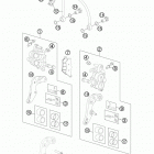 990 ADV BLUE CHASSIS Передний тормозной суппорт