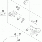 350 SXF CHASSIS Тормозной суппорт задний