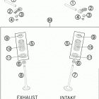250 SXF ENGINE Клапана