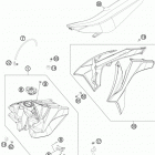150 SX CHASSIS Бак,сидение