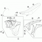 450 XCW CHASSIS Бак,сидение