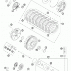 450 SXF ENGINE Сцепление