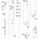 990 ADV BLUE CHASSIS Передняя вилка