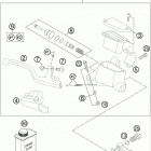 85 SX CHASSIS Главный цилиндр тормозной