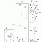 350 SXF CHASSIS Передняя вилка