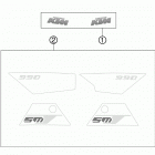 990 SMT CHASSIS Наклейки