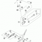 RC8R WHITE CHASSIS Тормозной цилиндр задний