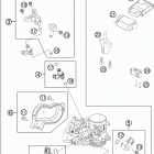 250 XCF ENGINE Корпус Дросселя