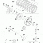250 XCF ENGINE Сцепление