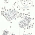 RC8R TRACK ENGINE Картер двигателя