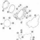 250 SXF ENGINE Кожух сцепления
