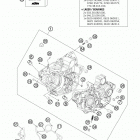 250 XCF ENGINE Картер двигателя