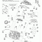 RC8R TRACK ENGINE Головка цилиндра задняя
