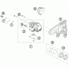 RC8R TRACK CHASSIS Тормозной суппорт задний