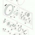 690 ENDURO CHASSIS Заднее колесо