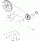 V12SW36/AW36 VISION/ANESS ALL OPTIONS Drive train, drive sprocket, belt, cover and guard - v12...