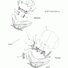 V12TW36/DW36/KW36 CROSS COUNTRY ALL OPTIONS Body, windshield fairing and deflectors - v12tw36 / dw36...