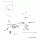 V12BW36/EW36 CROSS ROADS ALL OPTIONS Steering, handlebar asm. and controls - v12bw36 / ew36 a...