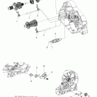 V12BW36/EW36 CROSS ROADS ALL OPTIONS Drive train, shift forks and drum - v12bw36 / ew36 all o...