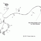 V12BW36/EW36 CROSS ROADS ALL OPTIONS Brakes, brake line, front, abs - v12bw36 / ew36 all opti...