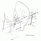 V12BW36/EW36 CROSS ROADS ALL OPTIONS Body, windshield - v12bw36 / ew36 all options