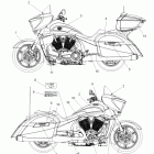 V12TW36/DW36/KW36 CROSS COUNTRY ALL OPTIONS Body, decals - v12tw36 / dw36 / kw36 all options