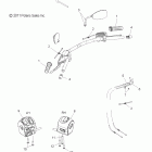 V12CB36NP/NPC/NPA KINGPIN Steering, controls and mirrors - v12cb36np / npc / npa