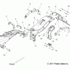 V12TW36/DW36/KW36 CROSS COUNTRY ALL OPTIONS Chassis, frame asm. - v12tw36 / dw36 / kw36 all options