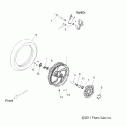 V12CB36NP/NPC/NPA KINGPIN Wheels, front - v12cb36np / npc / npa