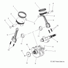 V12BW36/EW36 CROSS ROADS ALL OPTIONS Engine, crankshaft and piston - v12bw36 / ew36 all optio...