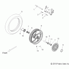 V11CA36/CB36 KINGPIN ALL OPTIONS Wheels, front - v11ca36 / cb36 all options