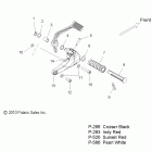 V11XB36 JACKPOT ALL OPTIONS Chassis, footpeg, r.h. - v11xb36 all options