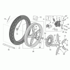 Scarabeo 50 4T 4V E2 Переднее колесо- дисковые тормоза